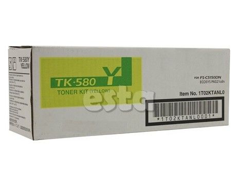TK580 كيوسيرا كارتريدج تونر FS - C5150DN 4- حزمة سوداء / سيان / ماجنتا / صفراء