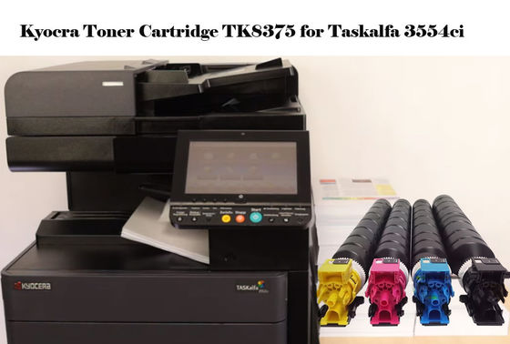طقم خرطوشة حبر بديل متوافق مع Kyocera TASKalfa 3554 ci TK8375