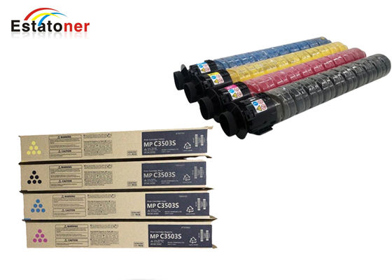 مجموعة حبر ملون CMYK متوافقة مع طابعات ريكو MPC3503، لطابعات متعددة الوظائف MP C6003